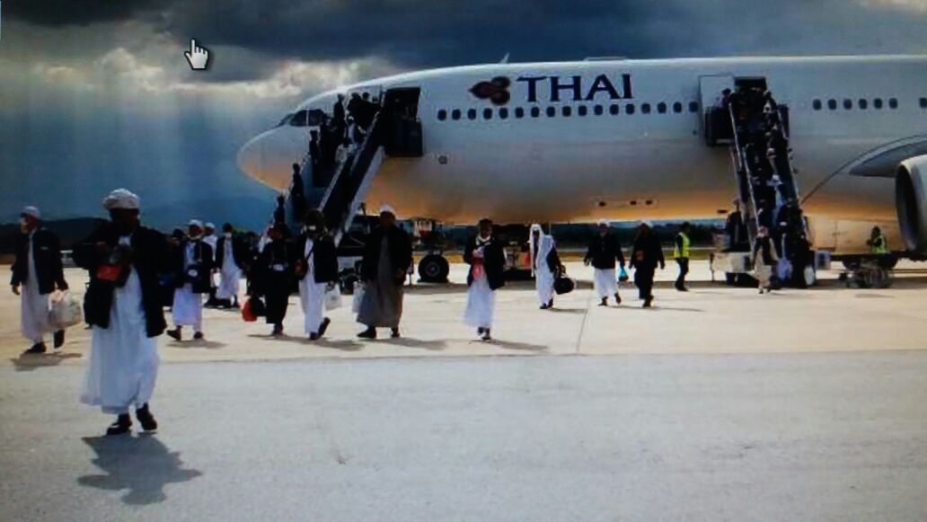 Pejabat dan Keluarga Sambut Jemaah Haji Thailand Selatan