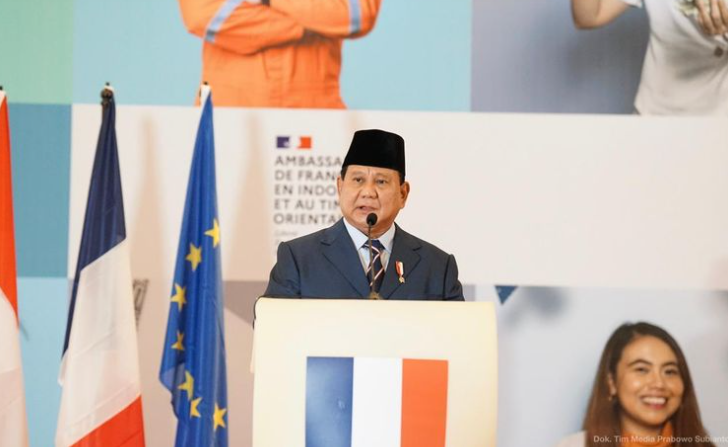 Menhan Prabowo Ingin Kerja Sama Pertahanan Indonesia-Prancis Dipercepat