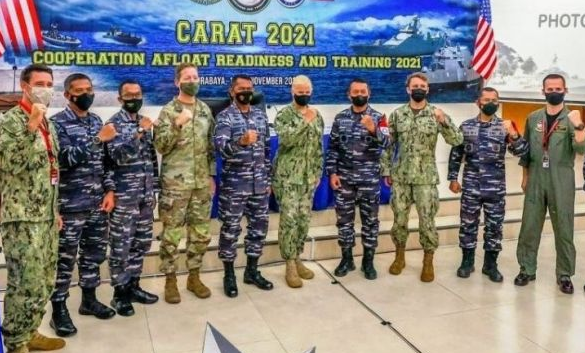 TNI AL dan Tentara Amerika Serikat Gelar Latihan Tempur di Surabaya