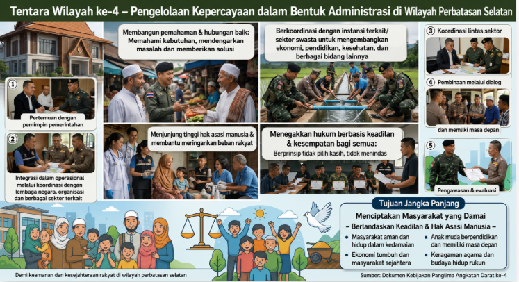 Peran Komando Operasi Internal Wilayah 4 Jaga Keamanan Thailand Selatan