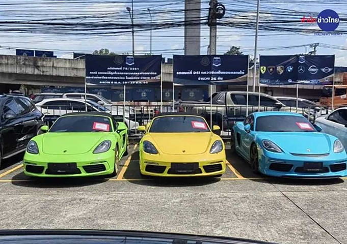 Polisi Thailand Kembalikan 35 Mobil Mewah yang Dicuri dari Inggris